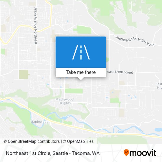 Northeast 1st Circle map