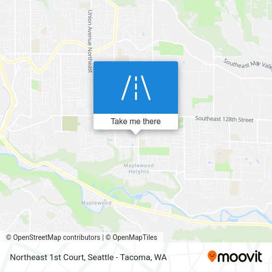 Northeast 1st Court map