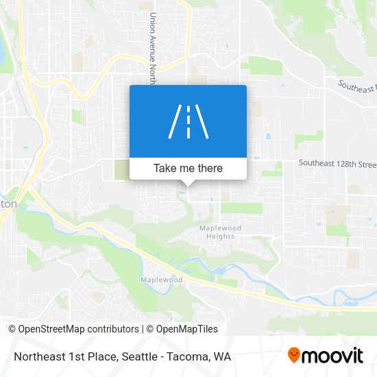 Northeast 1st Place map