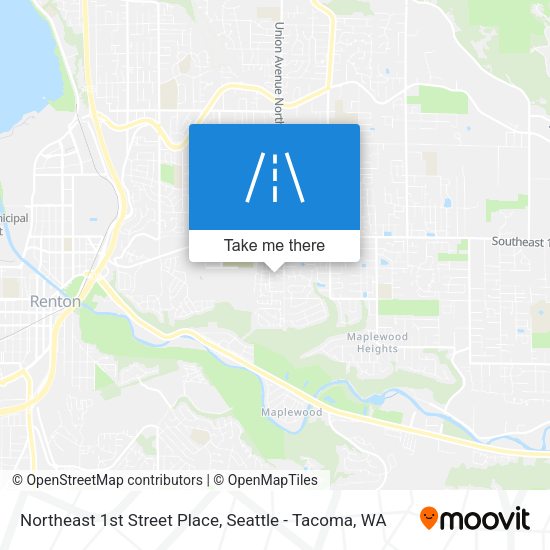 Mapa de Northeast 1st Street Place