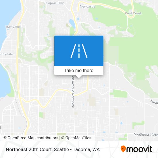 Northeast 20th Court map