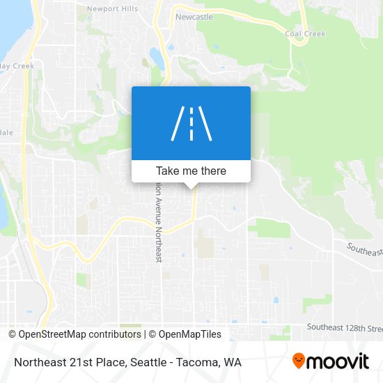 Northeast 21st Place map