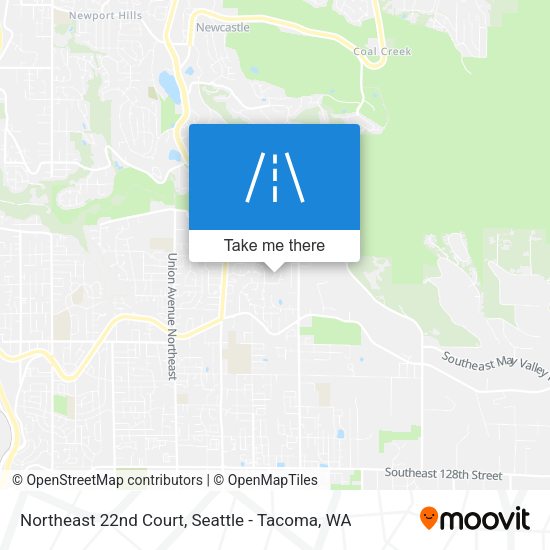 Northeast 22nd Court map