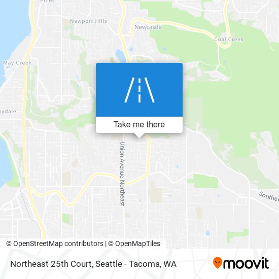 Northeast 25th Court map