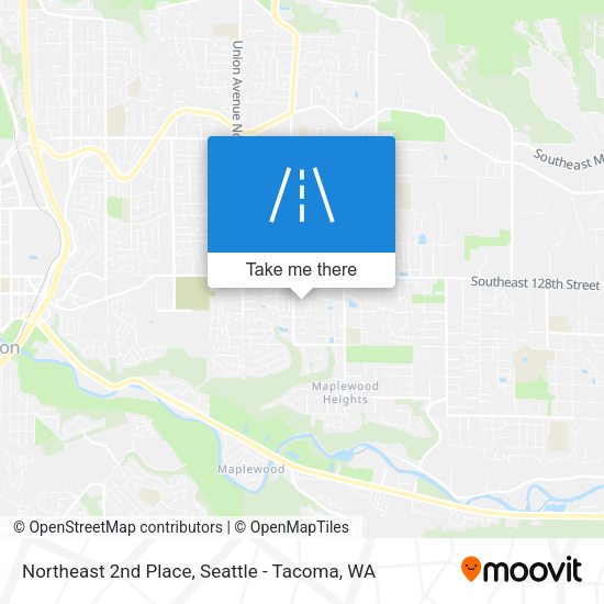 Northeast 2nd Place map