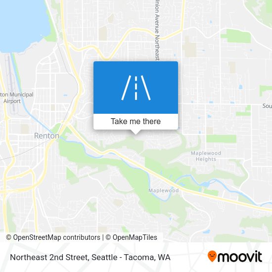 Northeast 2nd Street map