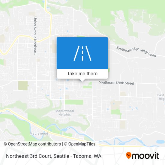 Northeast 3rd Court map