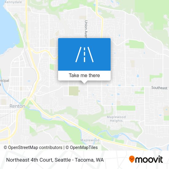 Northeast 4th Court map