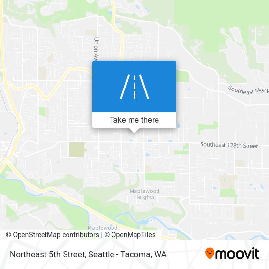 Northeast 5th Street map