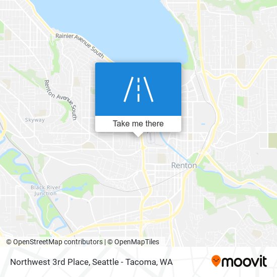 Northwest 3rd Place map