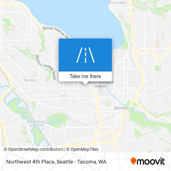 Northwest 4th Place map