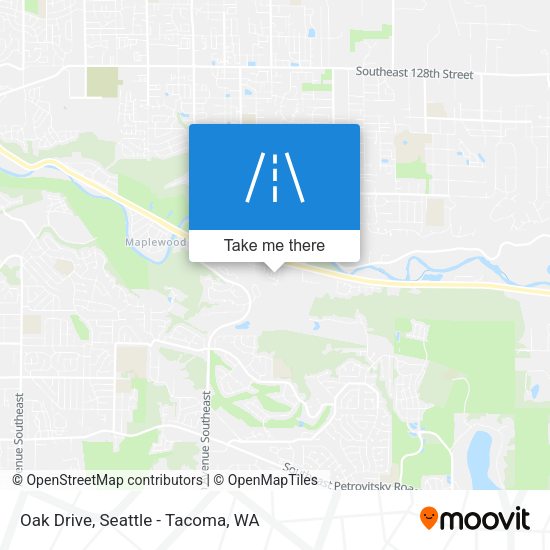 Oak Drive map
