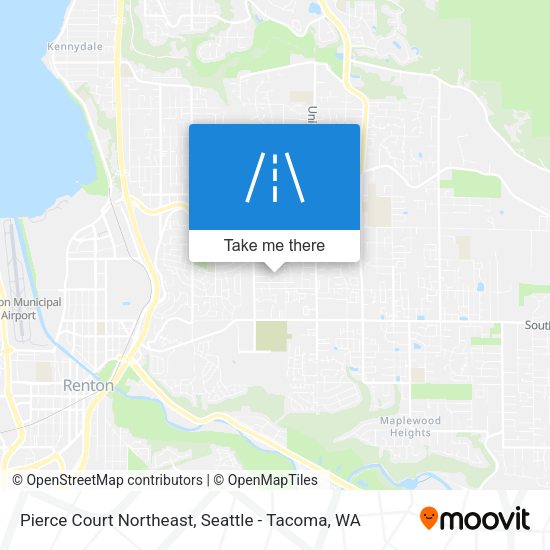 Mapa de Pierce Court Northeast