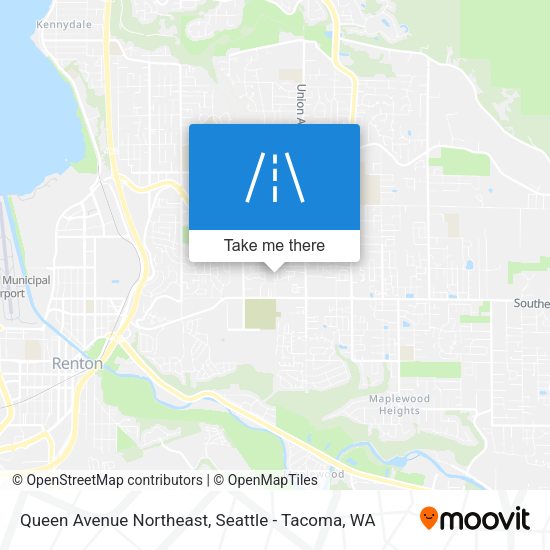 Queen Avenue Northeast map