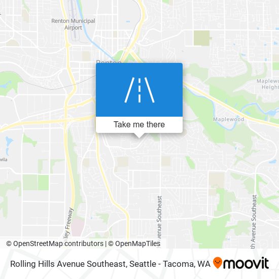 Rolling Hills Avenue Southeast map