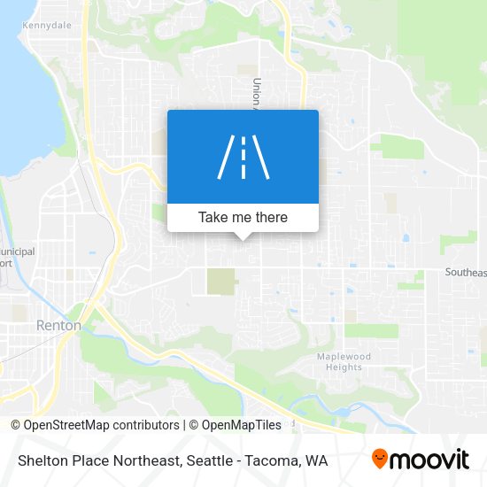 Mapa de Shelton Place Northeast