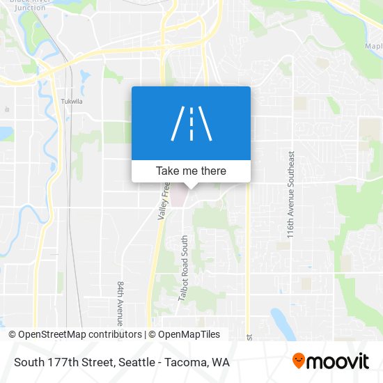 South 177th Street map