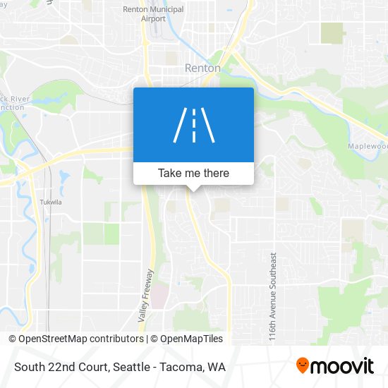 South 22nd Court map