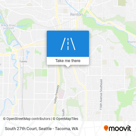 South 27th Court map