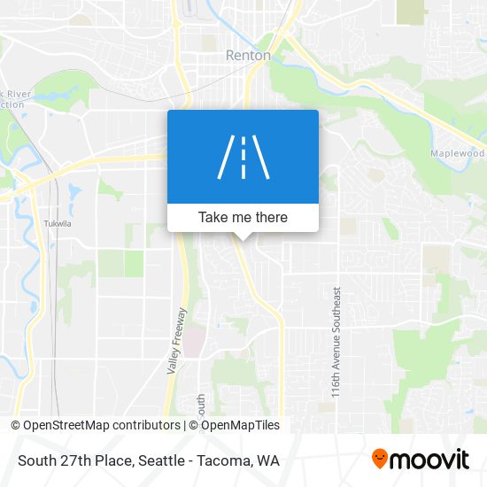 Mapa de South 27th Place