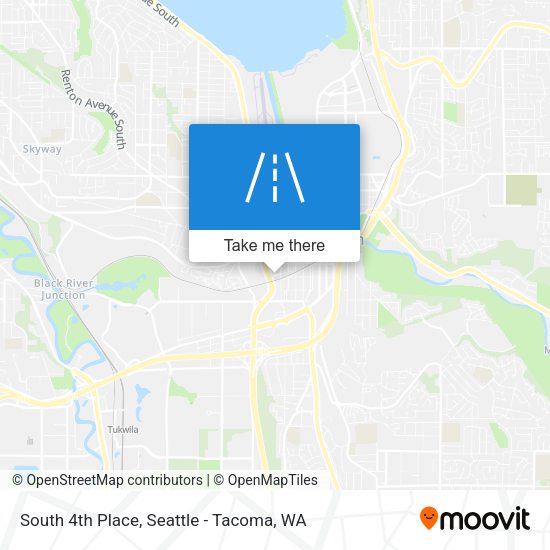 South 4th Place map