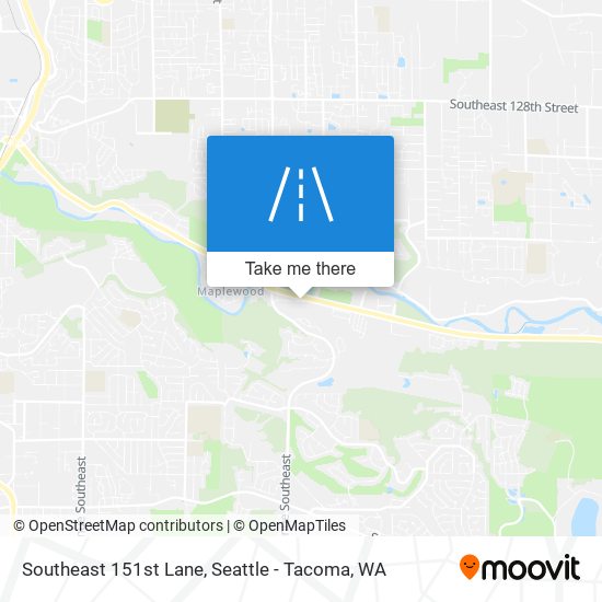 Southeast 151st Lane map