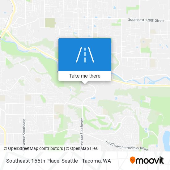 Southeast 155th Place map