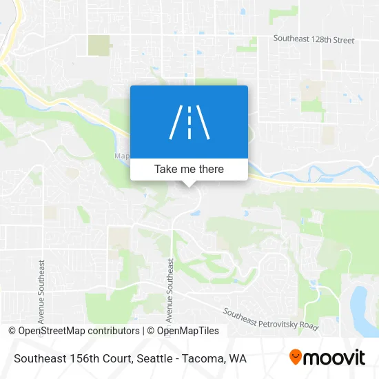 Southeast 156th Court map