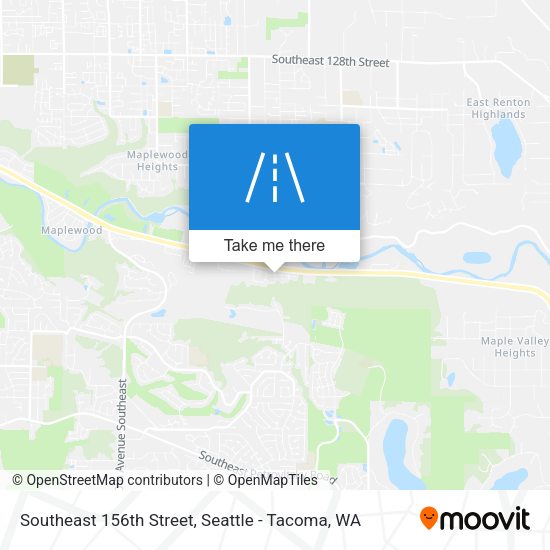 Southeast 156th Street map
