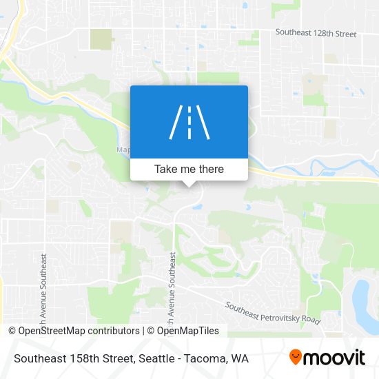 Southeast 158th Street map