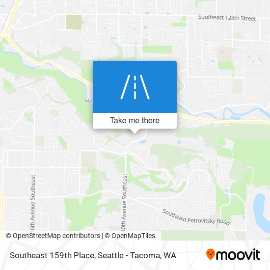 Mapa de Southeast 159th Place