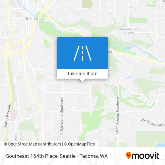 Mapa de Southeast 164th Place