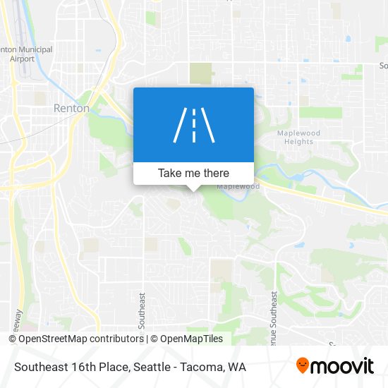 Southeast 16th Place map