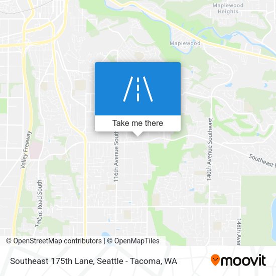 Southeast 175th Lane map
