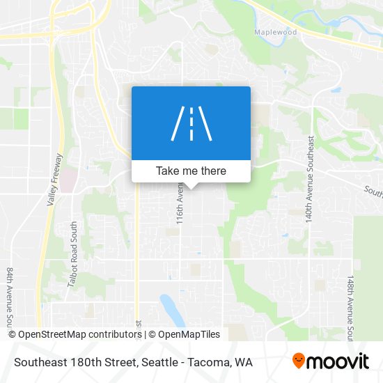 Mapa de Southeast 180th Street