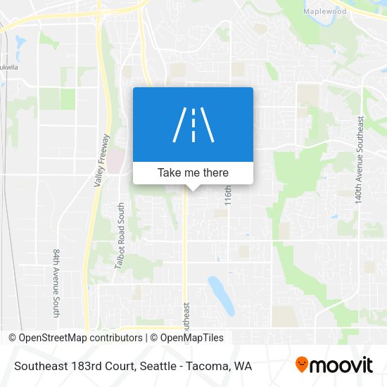 Mapa de Southeast 183rd Court