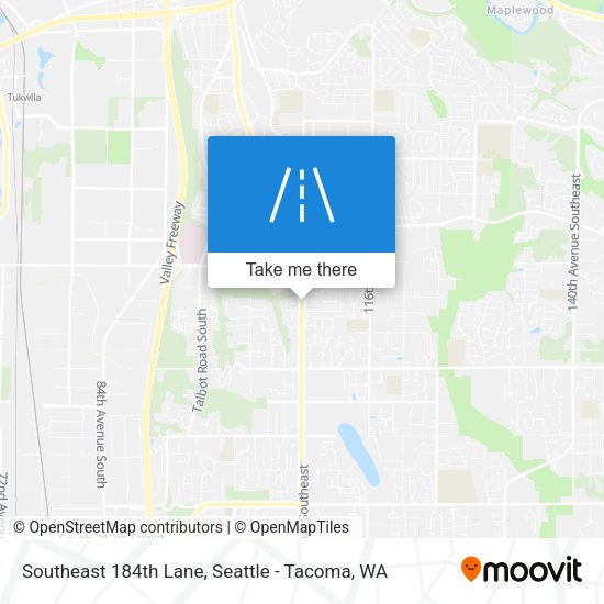 Southeast 184th Lane map