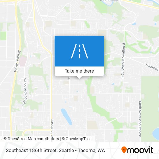 Southeast 186th Street map