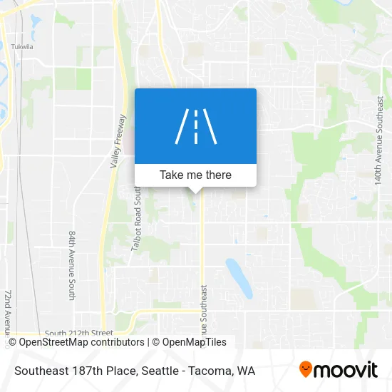 Southeast 187th Place map