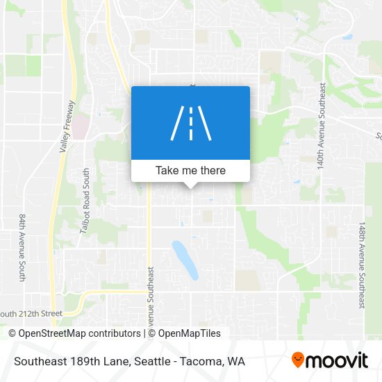 Southeast 189th Lane map