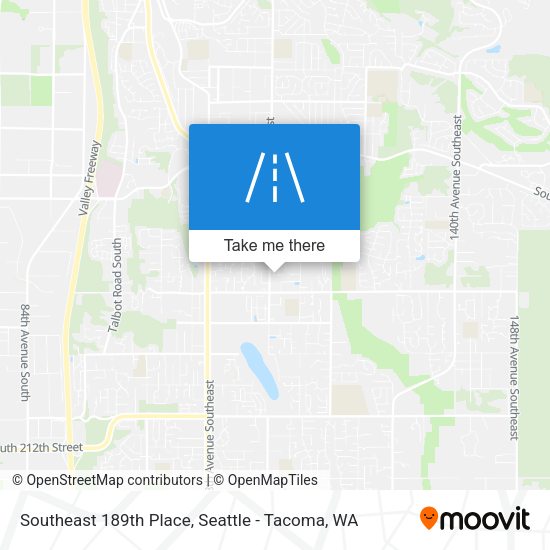 Southeast 189th Place map