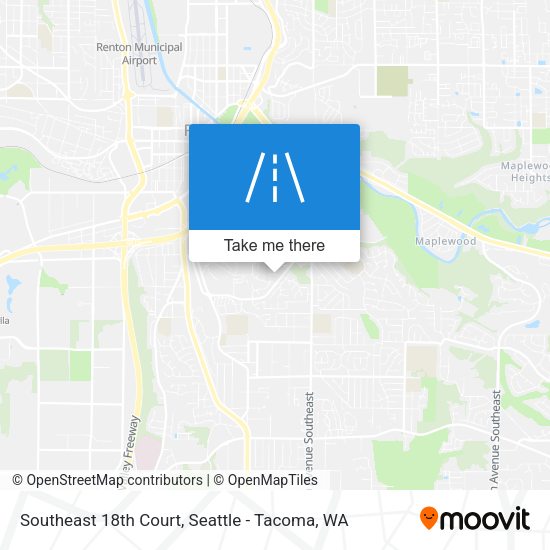 Southeast 18th Court map