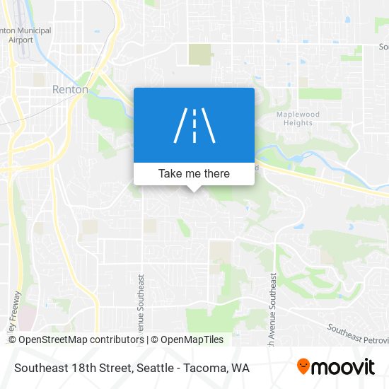 Southeast 18th Street map