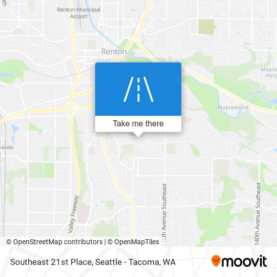 Southeast 21st Place map