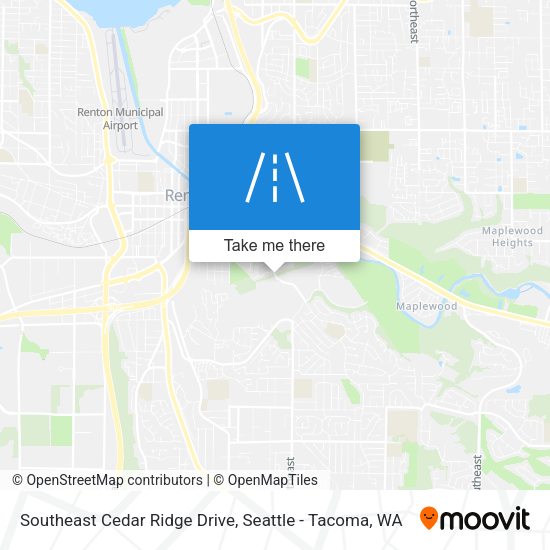 Mapa de Southeast Cedar Ridge Drive