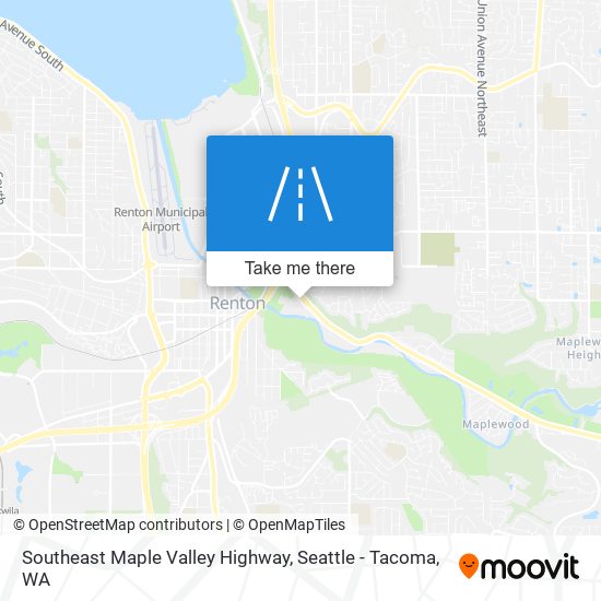 Southeast Maple Valley Highway map