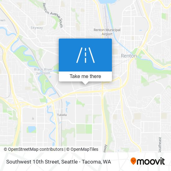 Southwest 10th Street map