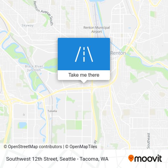 Southwest 12th Street map