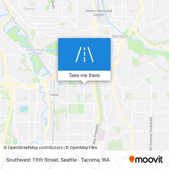 Southwest 19th Street map