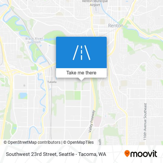 Southwest 23rd Street map